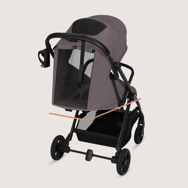 Carucior sport, Lionelo, Tansi, Pliere automata, Ultracompact, Manevrare cu o mana, Roti cu tehnologie GravelTech, Spatar si suport picioare reglabile, 6-48 luni, Sustine 22 kg, Bej Taupe