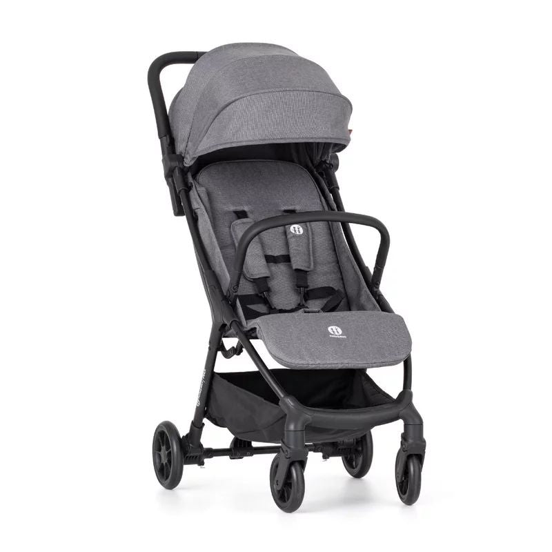 Carucior sport, Petite&Mars, Pax Ultimate, Compact - 7 kg, Spatar ajustabil, Suport picioare reglabil, Pliere tip carte, 6-36 luni, Pana la 22 kg, Gri