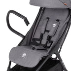 Carucior sport, Petite&Mars, Pax Ultimate, Compact - 7 kg, Spatar ajustabil, Suport picioare reglabil, Pliere tip carte, 6-36 luni, Pana la 22 kg, Gri
