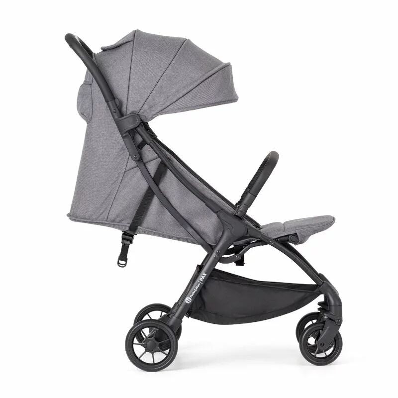Carucior sport, Petite&Mars, Pax Ultimate, Compact - 7 kg, Spatar ajustabil, Suport picioare reglabil, Pliere tip carte, 6-36 luni, Pana la 22 kg, Gri