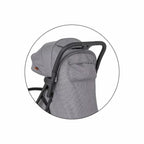 Carucior sport, Petite&Mars, Pax Ultimate, Compact - 7 kg, Spatar ajustabil, Suport picioare reglabil, Pliere tip carte, 6-36 luni, Pana la 22 kg, Gri