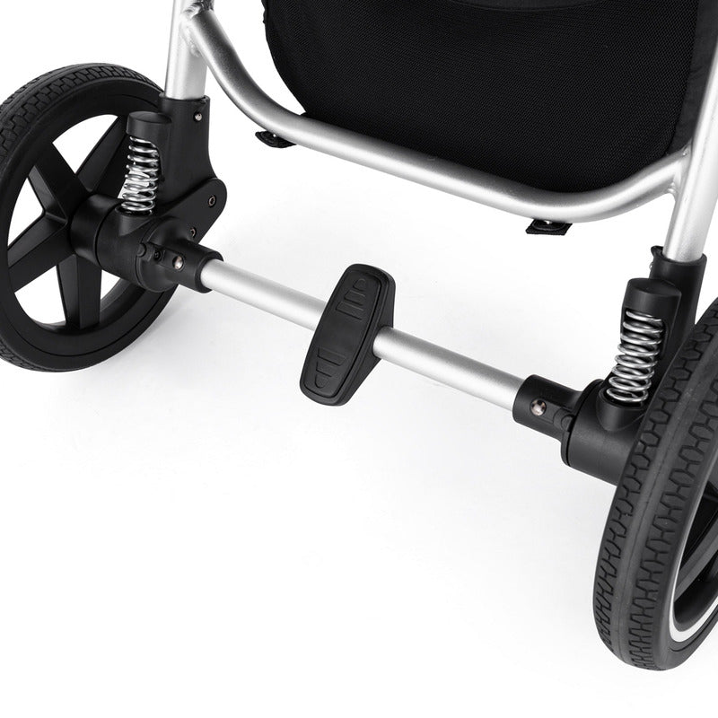 Carucior sport, Petite&Mars, Royal, Include husa pentru scaun, husa pentru picioare, geanta pentru scutece si capotina extensibila, Cu fereastra, Impermeabila, Cu SPF 50, Aluminiu, 0-22 kg, 111 x 57 x 86 cm, Ocean Blue