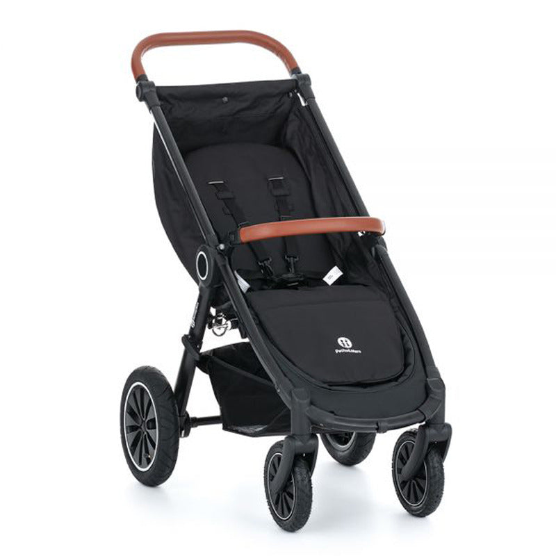 Carucior sport, Petite&Mars, Street+ Air, Include capotina impermeabila Editie limitata, Cu fereastra, husa picioare, cos de bagaje, Cu roti gonflabile, Centura de siguranta in 5 puncte, Pana la 25 kg, 6 luni+, Ocean