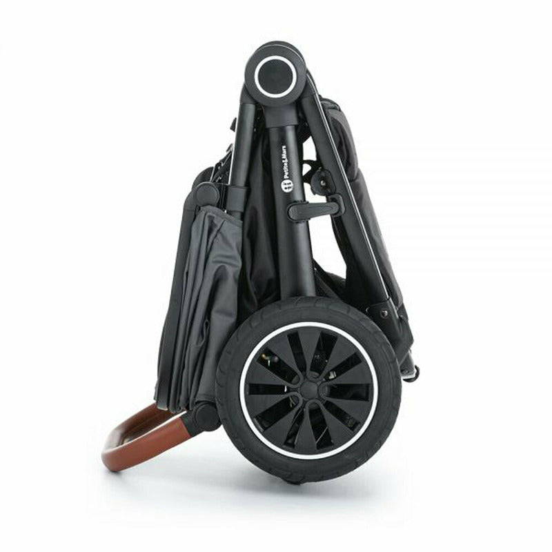 Carucior sport, Petite&Mars, Street+ Air, Include capotina impermeabila Editie limitata, Cu fereastra, husa picioare, cos de bagaje, Cu roti gonflabile, Centura de siguranta in 5 puncte, Pana la 25 kg, 6 luni+, Ocean