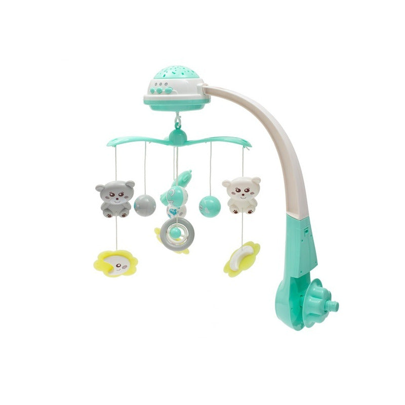 Carusel muzical Baby Mix 10 jucării, Mentă – carusel cu suport și figurine