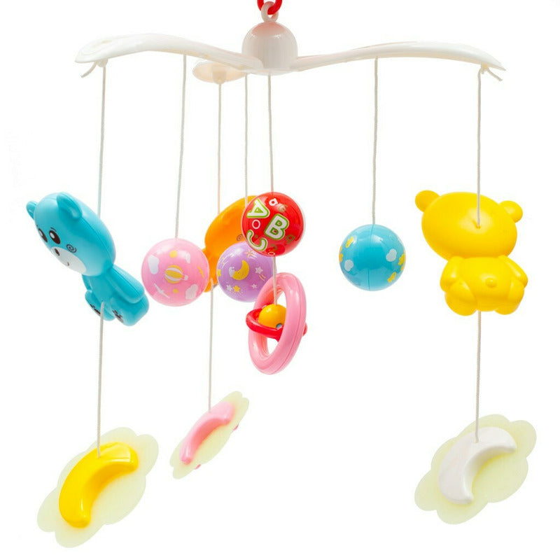 Carusel muzical Baby Mix 11 jucării, Roșu – figurine suspendate