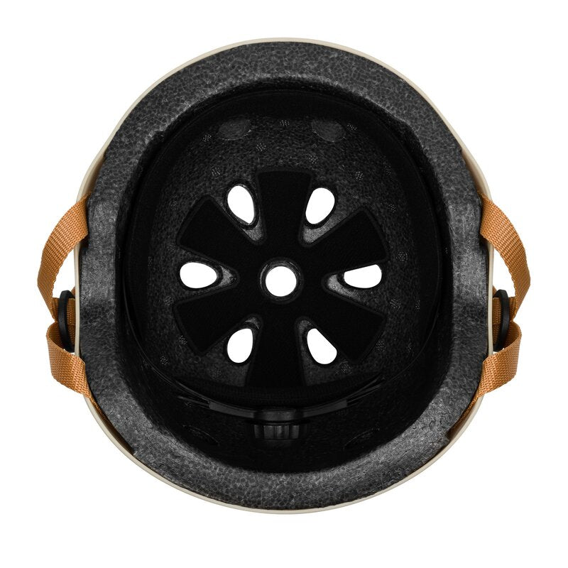 Casca pentru copii, Lionelo, Reglabila 50-56 cm, Din ABS si EPS, Conform cu standardul EN1078, Bej