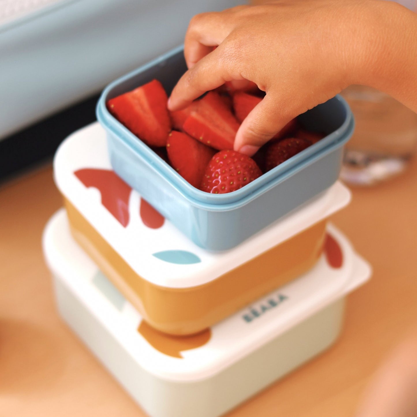 Set 3 caserole pentru gustari  Beaba Playful