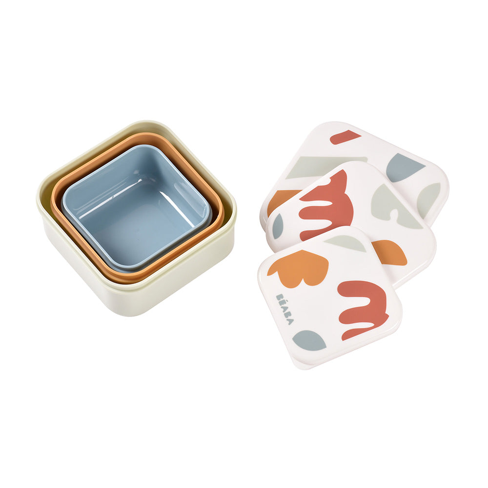 Set 3 caserole pentru gustari  Beaba Playful