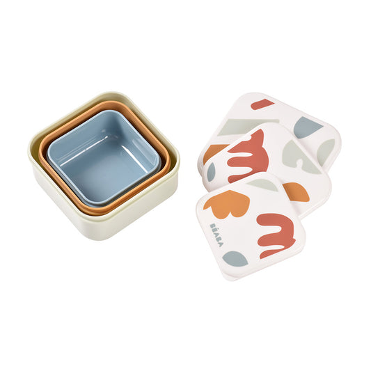Set 3 caserole pentru gustari  Beaba Playful