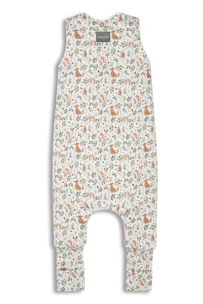 Sac de dormit reversibil cu picioare Sleepee 3-5 ani Forest Ivory - detaliu 2