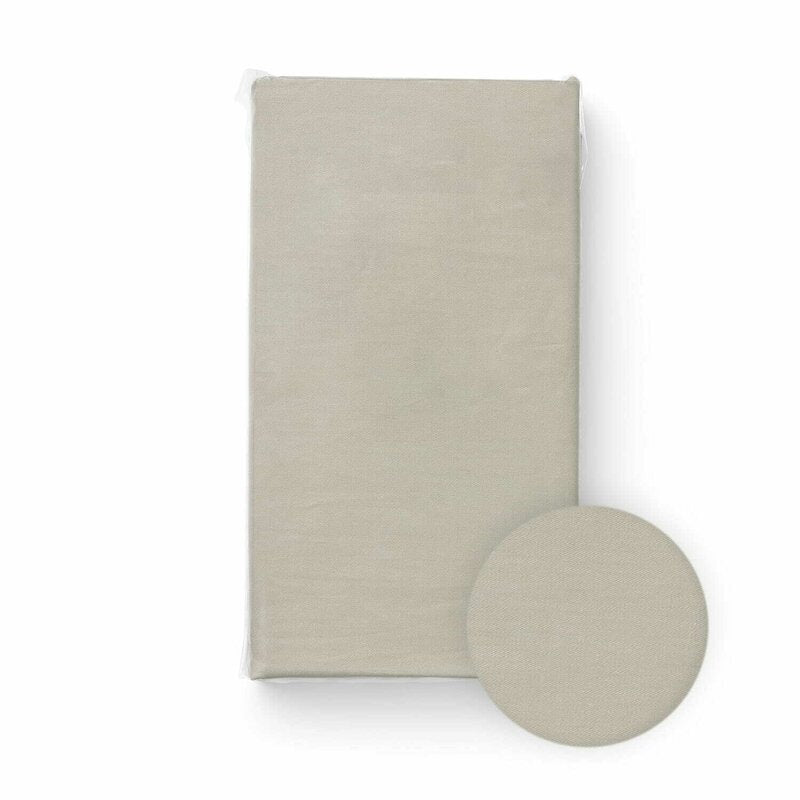 Cearceaf cu elastic Bocioland pentru patut, 120x60 cm, Beige