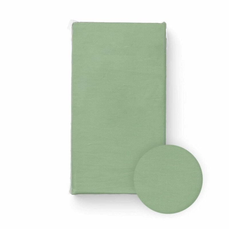 Cearceaf cu elastic Bocioland pentru patut, 120x60 cm, Green