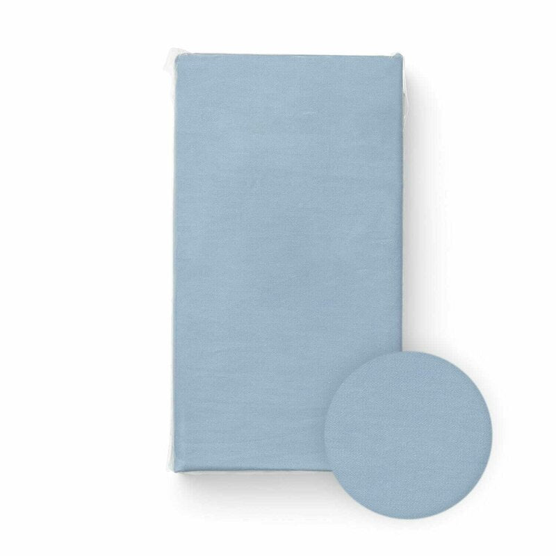 Cearceaf Bocioland Blue - detaliu material bumbac jersey