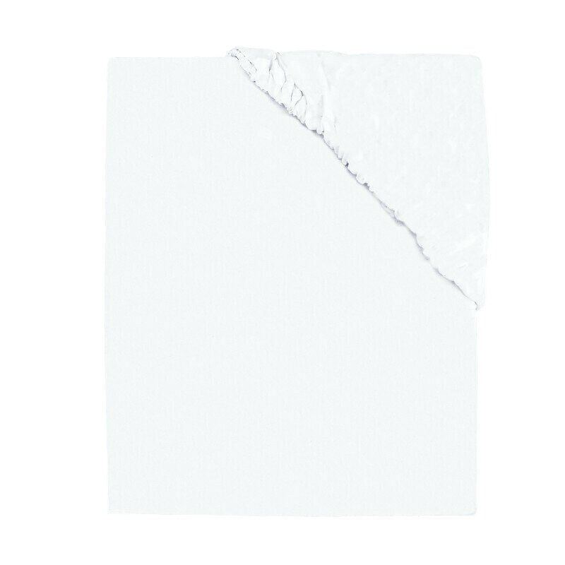 Cearceaf cu elastic, MimiNu, Pentru landou, carucior si cosulet, 80x35 cm, Din Jerseu, Material certificat Oeko Tex Standard 100, Alb
