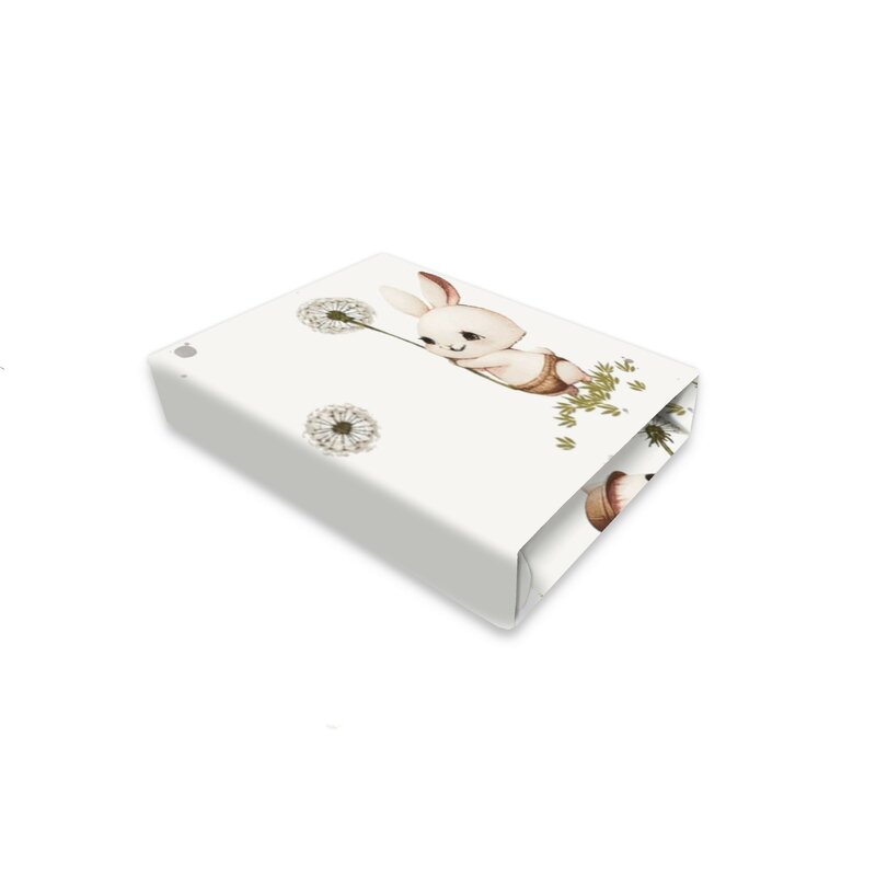 Cearșaf cu elastic MimiNu 80x35 cm pentru landou, model Cats