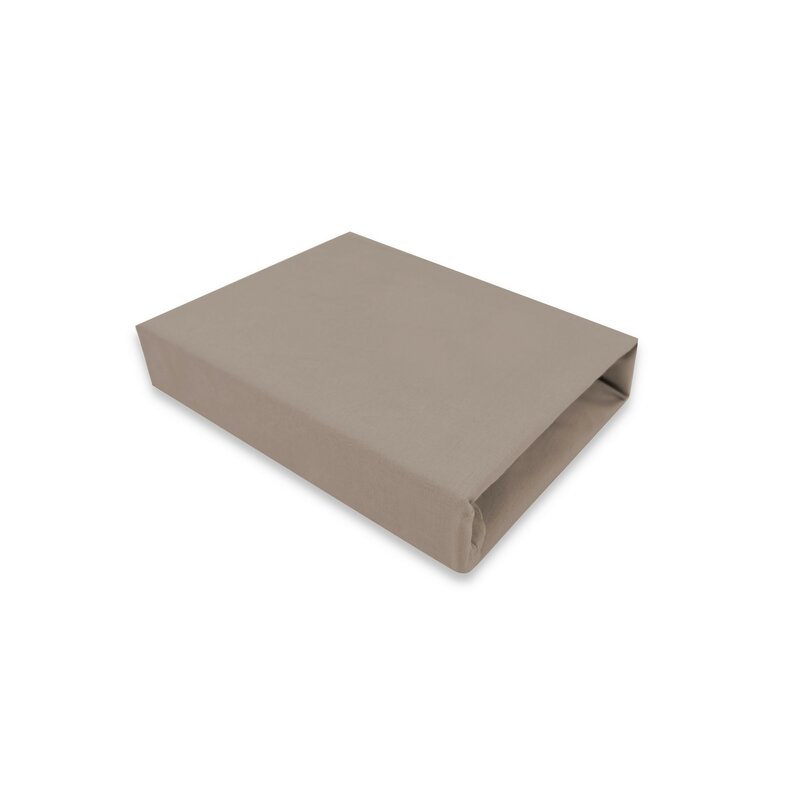 Detaliu Cearșaf cu elastic MimiNu Royal Mocha, 80x35cm
