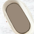 Cearșaf cu elastic MimiNu Royal Mocha, 80x35cm