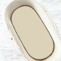Cearșaf cu elastic MimiNu Nugat, 80x35 cm pentru landou