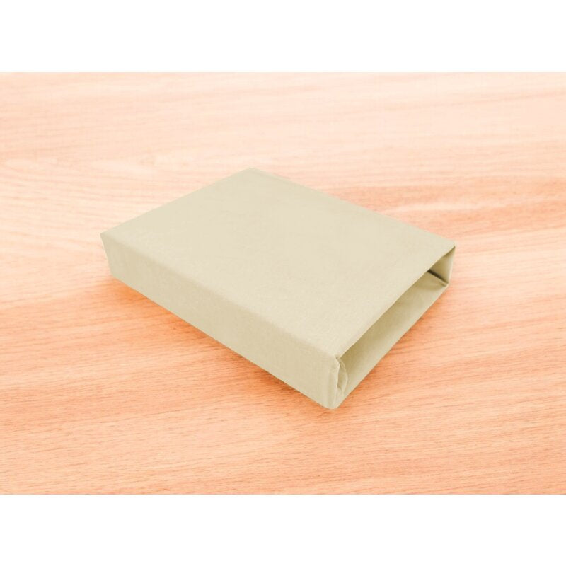 Cearceaf cu elastic, MimiNu, Pentru landou, landou, carucior si cosulet, 80x35 cm, Din Jerseu, Material certificat Oeko Tex Standard 100, Nugat