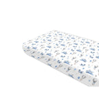 Cearșaf cu elastic MimiNu Blue Plane, 160x80 cm