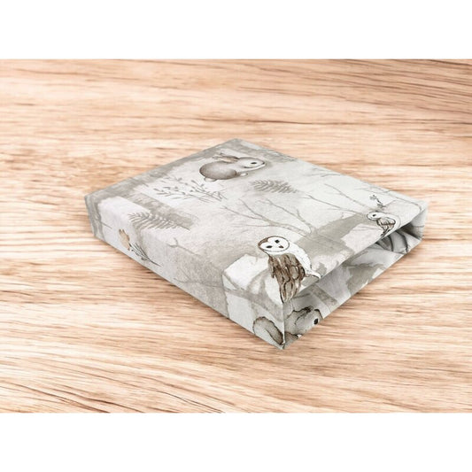 Cearceaf cu elastic, MimiNu, Pentru pat 160x80 cm, Din bumbac certificat Oeko Tex Standard 100, Design, Woodland