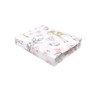 Cearșaf cu elastic MimiNu Sweet Deer Pink, 160x80 cm