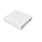 Cearșaf cu elastic MimiNu Mini Gray Stars 76x43 cm