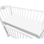 Detaliu Cearșaf cu elastic MimiNu White, 87x51cm