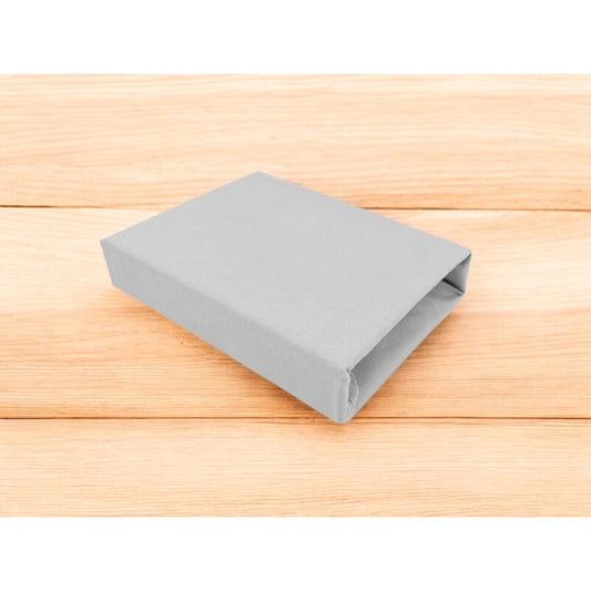 Cearceaf cu elastic, MimiNu, Pentru patut leagan sau patut co-sleeper, Dimensiune 90x40 cm, Din bumbac certificat Oeko Tex Standard 100, Colectia Royal, Grey