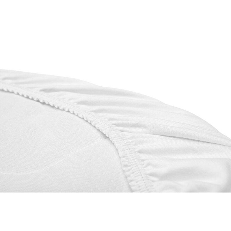 Cearșaf New Baby pentru landou 35x75 cm alb – detaliu al elasticului