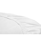 Cearșaf New Baby pentru landou 35x75 cm alb – detaliu al elasticului