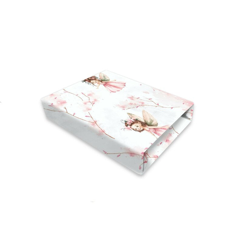 Cearceaf cu elastic Qmini Aurora 76x43 cm, Fairy Pink – vedere produs
