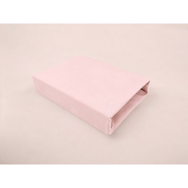 Cearceaf cu elastic Qmini Aurora 76x43 cm, Powder Pink – imagine 5