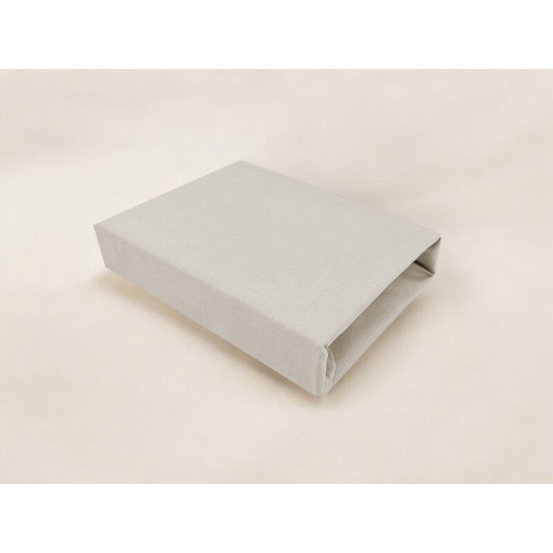 Cearceaf cu elastic Qmini Theo 85x46 cm, Beige – detaliu material