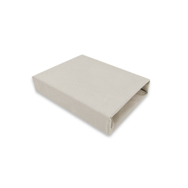 Cearceaf cu elastic Qmini Theo 85x46 cm, Beige – vedere produs