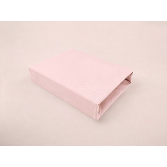 Cearceaf Elastic Qmini Pătuț Co-Sleeper Theo 85x46 cm Bumbac Oeko-Tex Powdery Pink