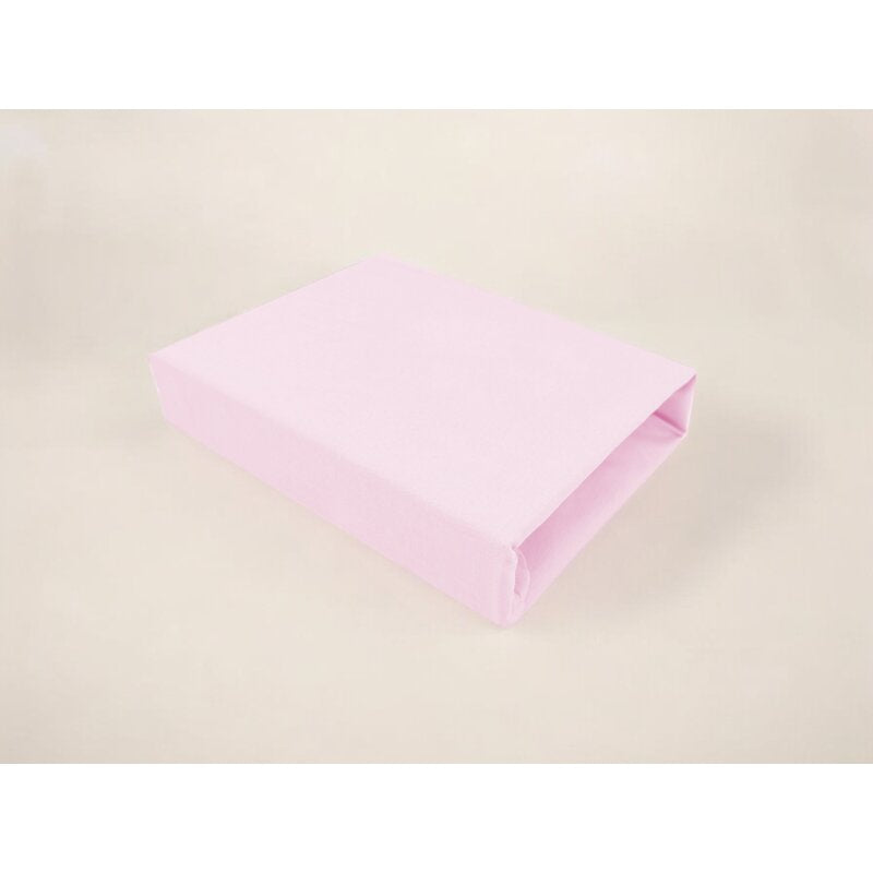 Cearceaf cu elastic Qmini 90x40 cm pentru co-sleeper, Pink – detaliu material