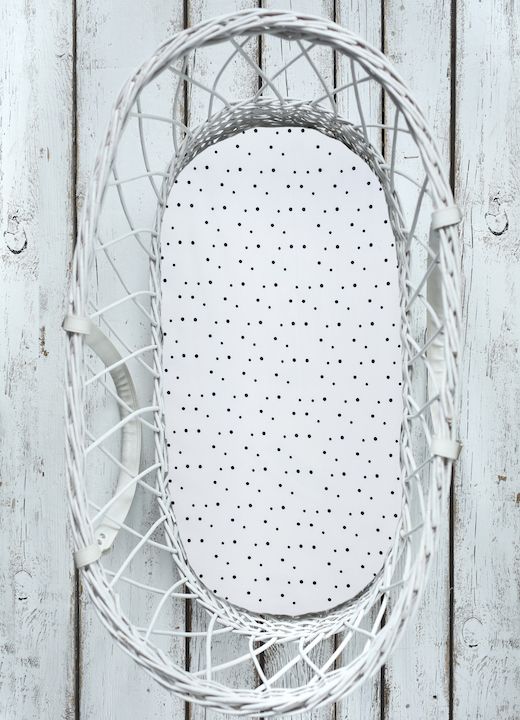 Set 2 cearsaf cu elastic pentru landou/ cosulet bebe Bumbac