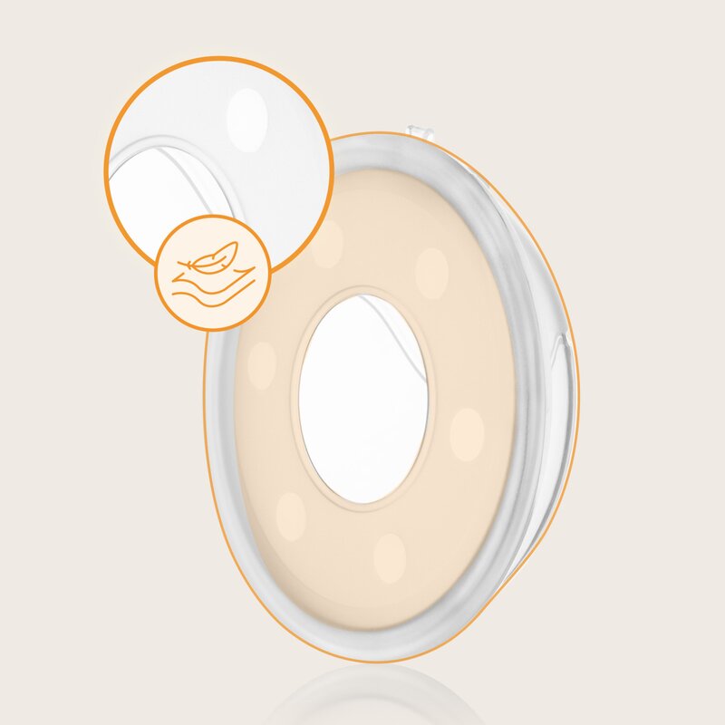 Colector de lapte, Lionelo, Milky, 2 buc, Se potriveste tuturor sutienelor, Cutie depozitare igienica inclusa, Fara bisfenol A, Capacitate 40 ml, Transparent