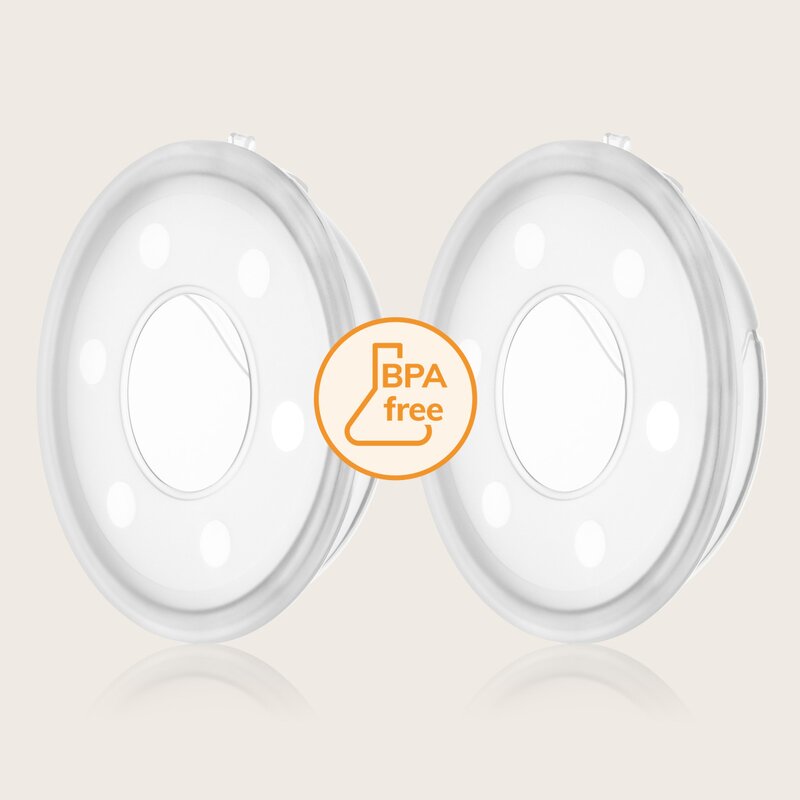 Colector de lapte, Lionelo, Milky, 2 buc, Se potriveste tuturor sutienelor, Cutie depozitare igienica inclusa, Fara bisfenol A, Capacitate 40 ml, Transparent