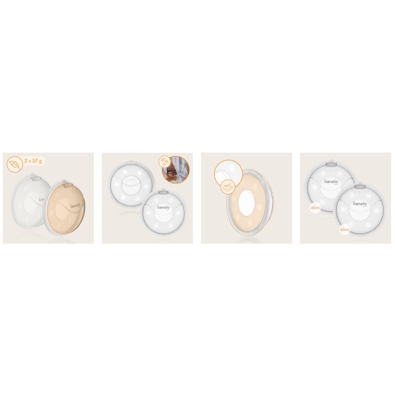 Set 2 colectoare lapte Lionelo Milky Plus Transparent – imagine produs 33