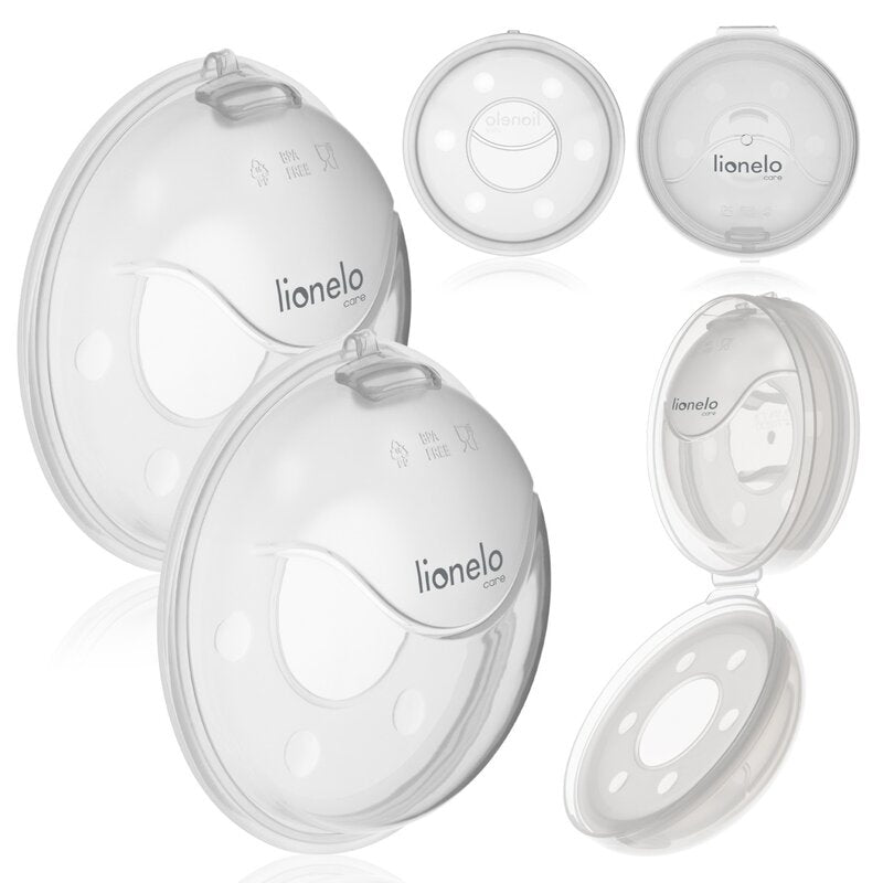 Set 2 colectoare lapte Lionelo Milky Plus Transparent – imagine produs 1