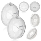 Set 2 colectoare lapte Lionelo Milky Plus Transparent – imagine produs 1