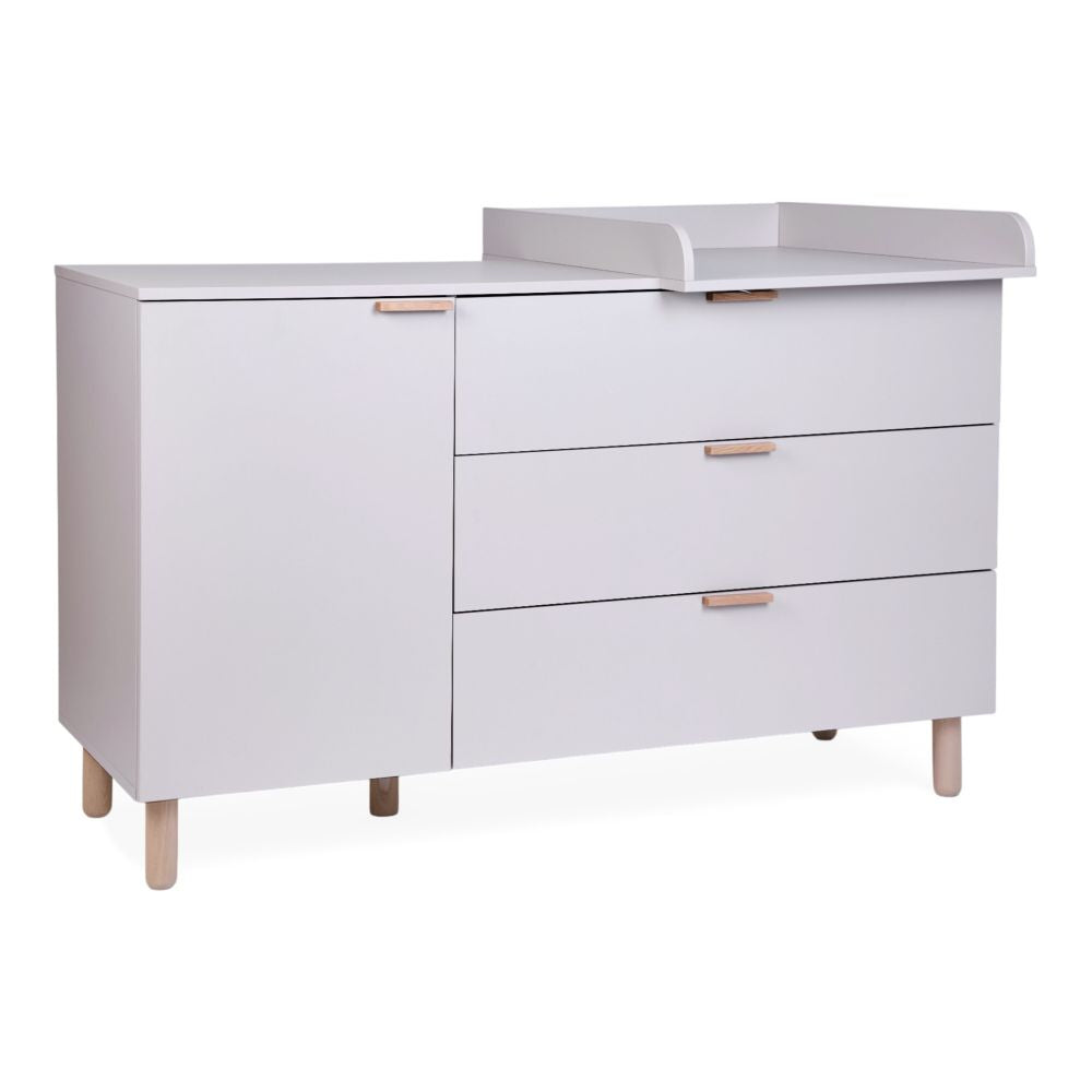 Comoda Childhome Clay cu Masa de Infasat Detasabila 137x75x93 cm