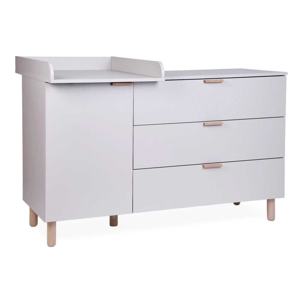 Comoda Childhome Clay cu Masa de Infasat Detasabila 137x75x93 cm