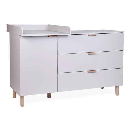 Comoda Childhome Clay cu Masa de Infasat Detasabila 137x75x93 cm