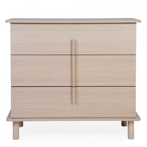 Comoda Childhome Nordica Natural 85 x 50 x 95 cm cu masa de infasat