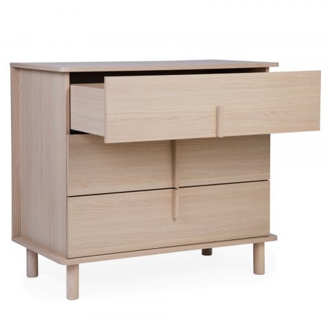 Comoda Childhome Nordica Natural 85 x 50 x 95 cm cu masa de infasat