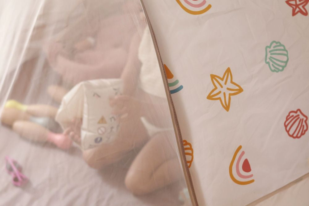 Cort Anti UV Beaba Breezy Clay Earth Protecție UPF50+ Plajă și Parc